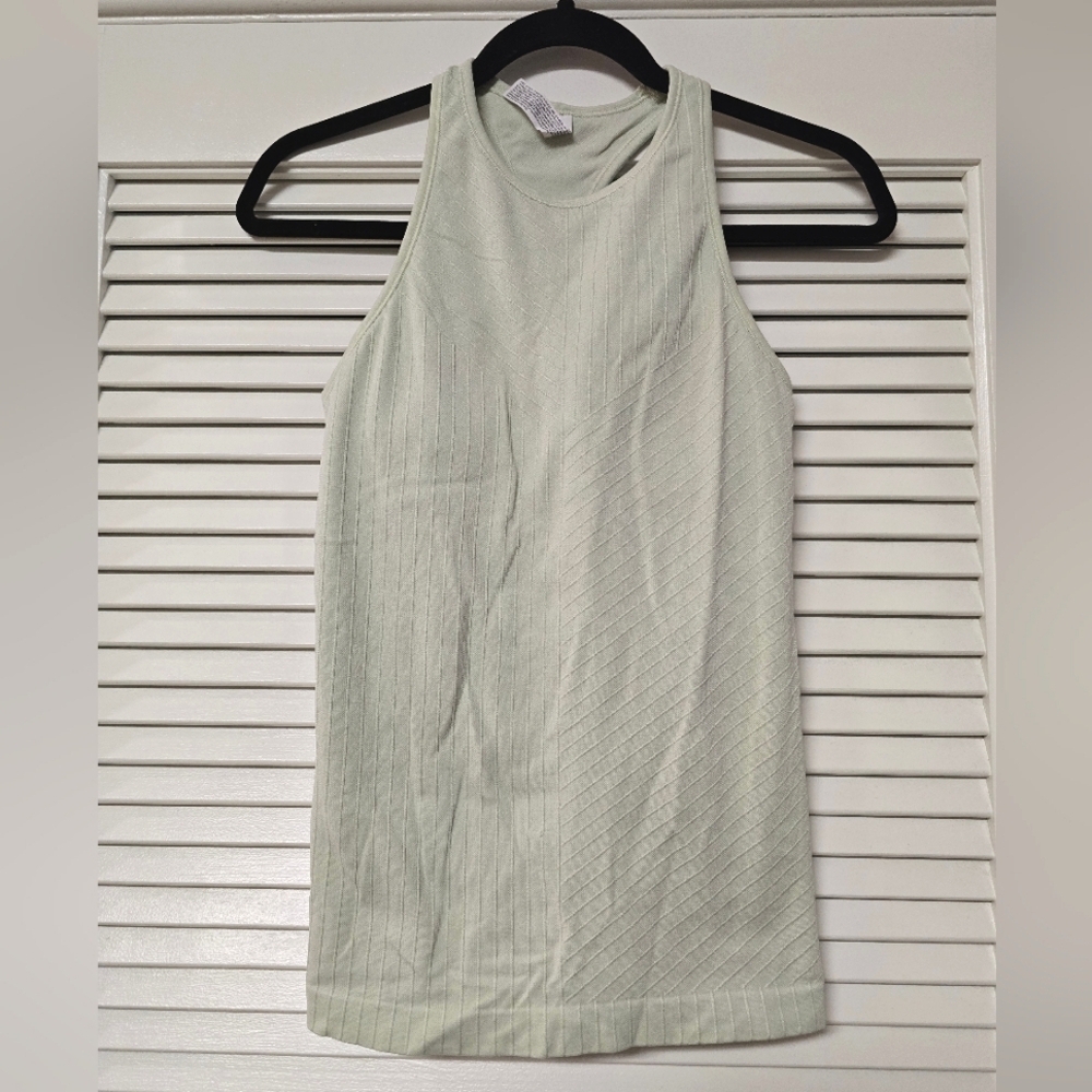 All In Motion - Light Green Racerback Activewear Workout Top With Built-in Bra